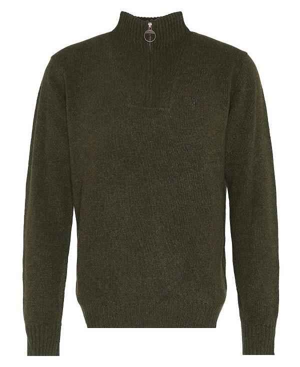 Barbour Essential Half-zip Jumper Grøn | BABO88652