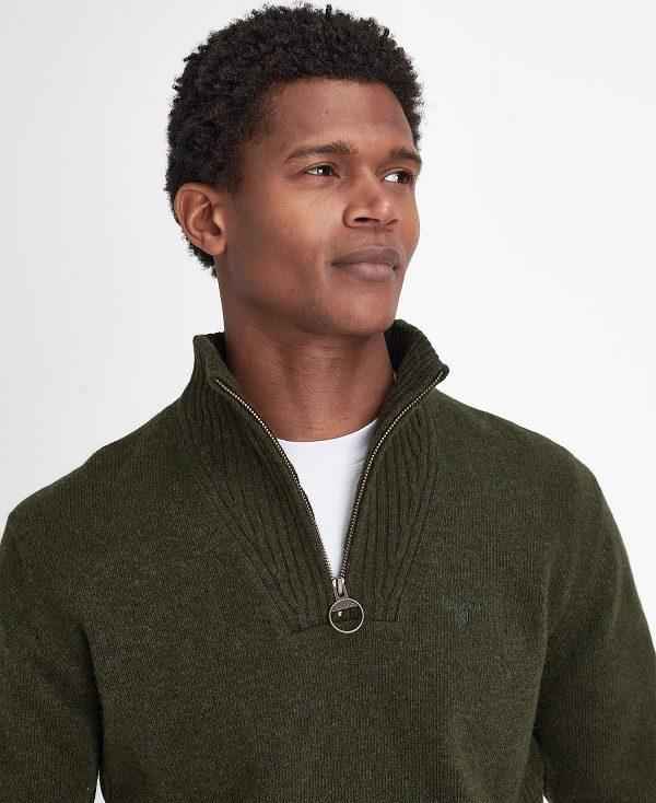 Barbour Essential Half-zip Jumper Grøn | BABO88652