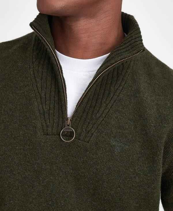 Barbour Essential Half-zip Jumper Grøn | BABO88652