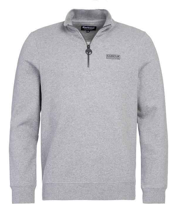 Barbour Essential Half-zip Sweatshirt Grå | BABO88424