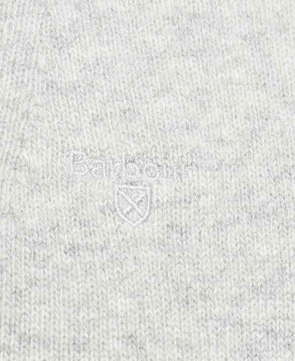 Barbour Essential L/Wool Half Zip Jumper Grå | BABO88577