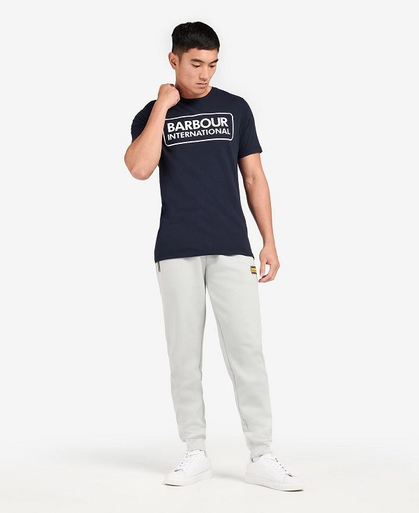 Barbour Essential Large Logo T-shirt Mørkeblå | BABO88280