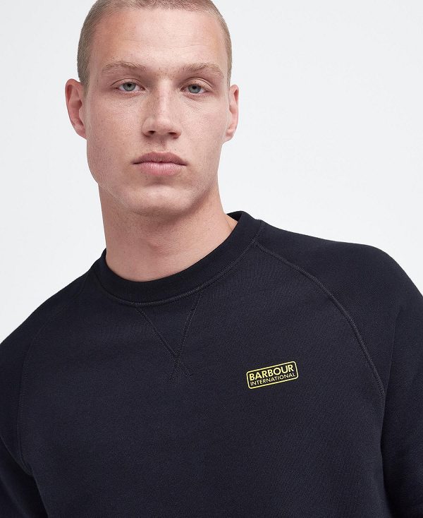 Barbour Essential Logo Sweatshirt Sort | BABO88431