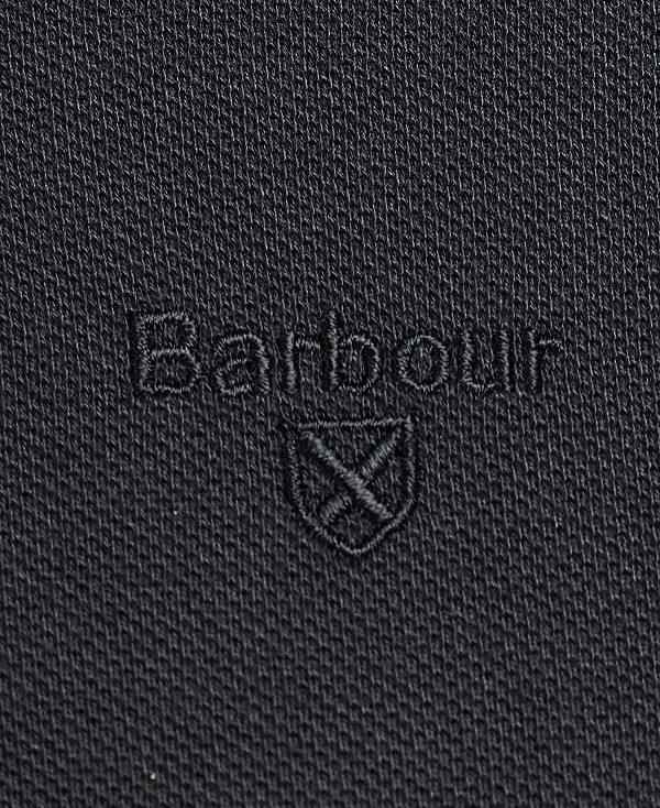 Barbour Essential Long-sleeve Polo Shirt Sort | BABO88217