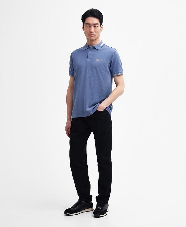 Barbour Essential Polo Shirt Blå | BABO88065