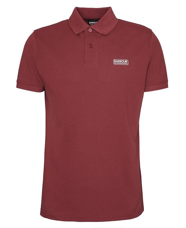 Barbour Essential Polo Shirt Bordeaux | BABO88066