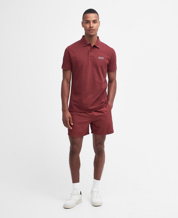 Barbour Essential Polo Shirt Bordeaux | BABO88066