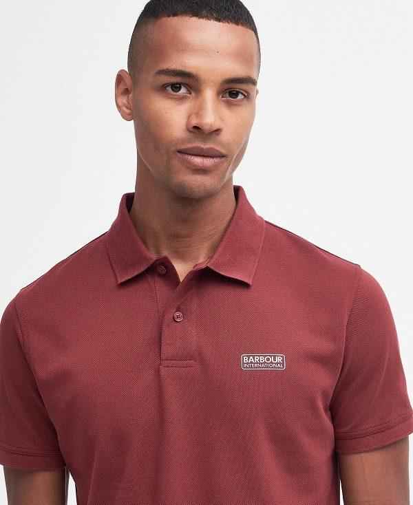 Barbour Essential Polo Shirt Bordeaux | BABO88066