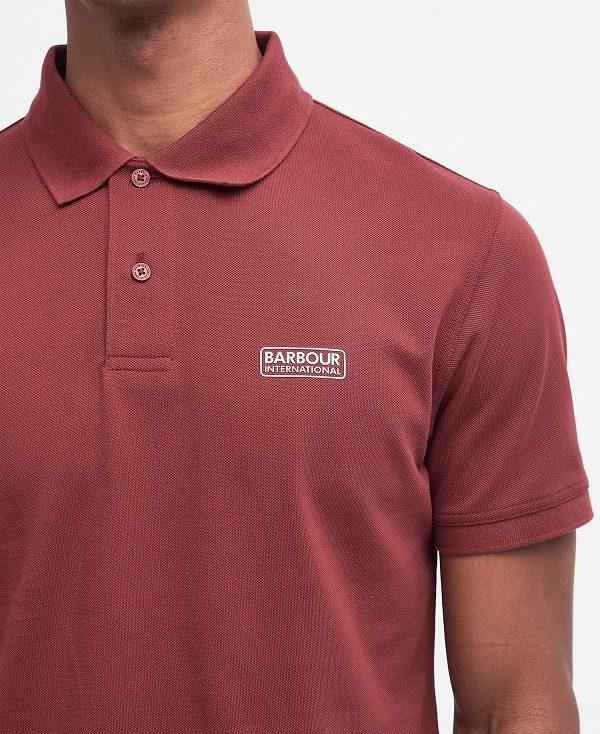 Barbour Essential Polo Shirt Bordeaux | BABO88066