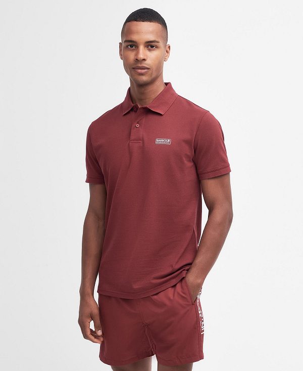 Barbour Essential Polo Shirt Bordeaux | BABO88066