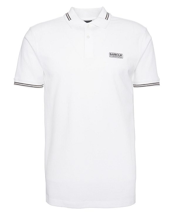 Barbour Essential Polo Shirt Hvide | BABO88063