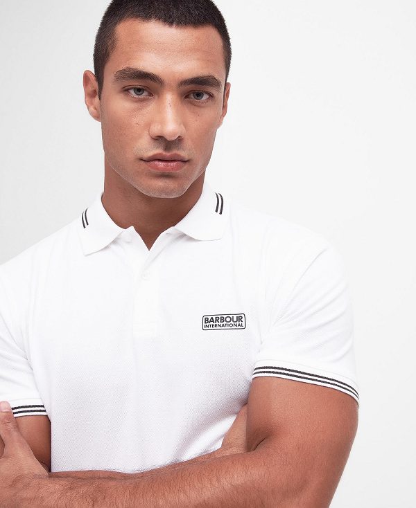 Barbour Essential Polo Shirt Hvide | BABO88063