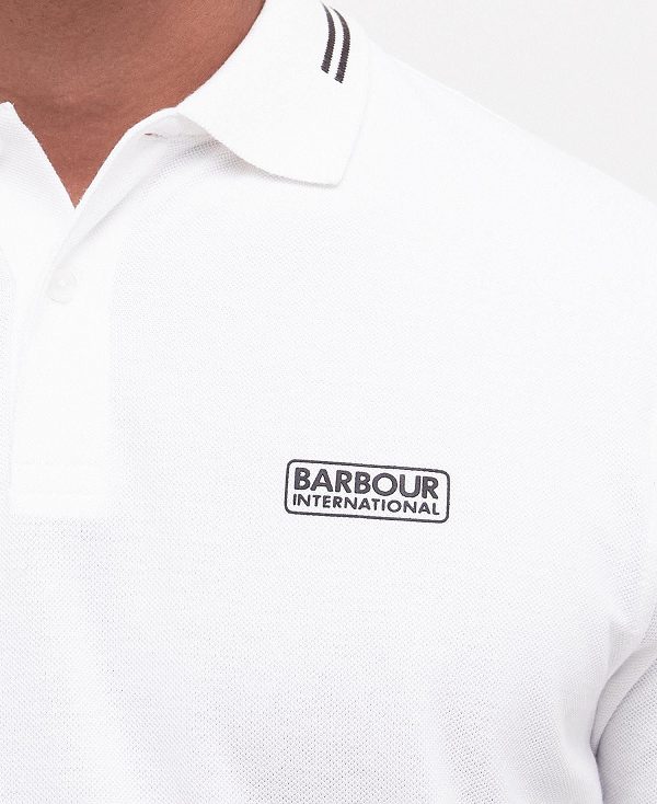 Barbour Essential Polo Shirt Hvide | BABO88063