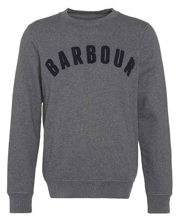 Barbour Essential Prep Logo Sweatshirt Grå | BABO88477