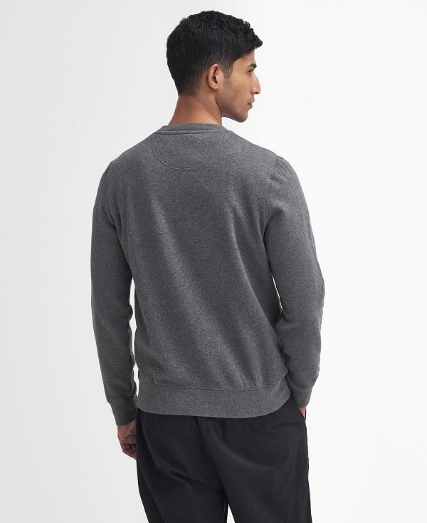 Barbour Essential Prep Logo Sweatshirt Grå | BABO88477