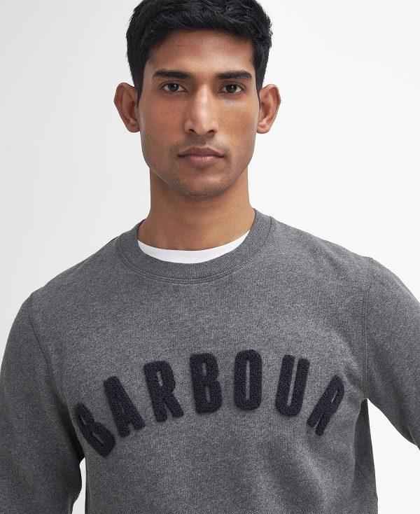 Barbour Essential Prep Logo Sweatshirt Grå | BABO88477