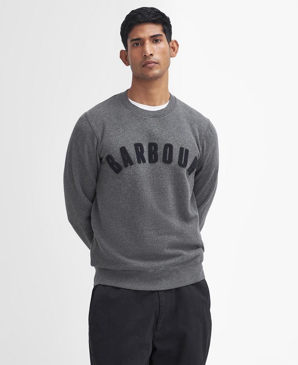 Barbour Essential Prep Logo Sweatshirt Grå | BABO88477