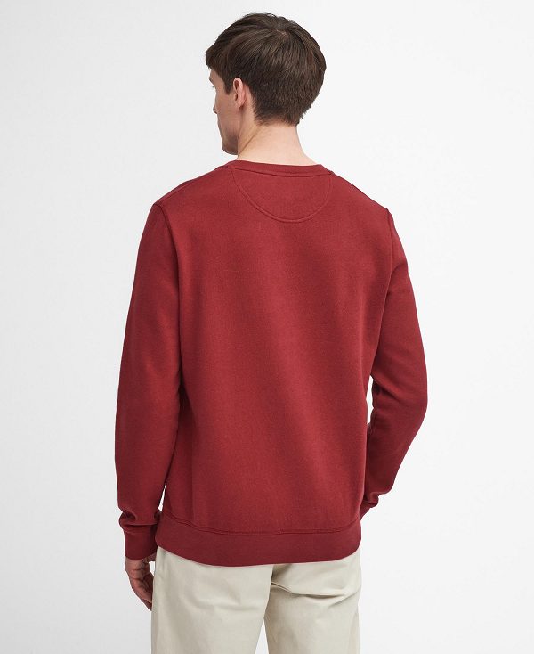 Barbour Essential Prep Logo Sweatshirt Rød | BABO88491