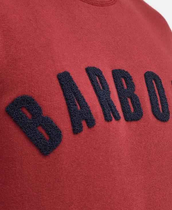 Barbour Essential Prep Logo Sweatshirt Rød | BABO88491