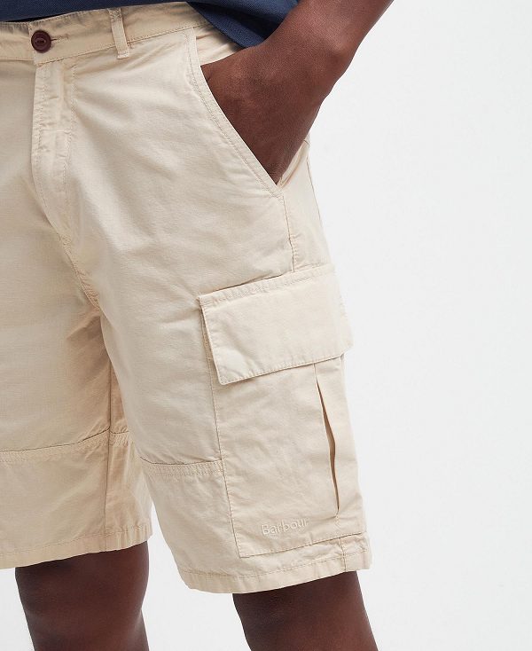 Barbour Essential Ripstop Cargo Shorts Beige | BABO88783