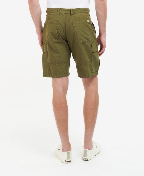 Barbour Essential Ripstop Cargo Shorts Mørkegrøn | BABO88743