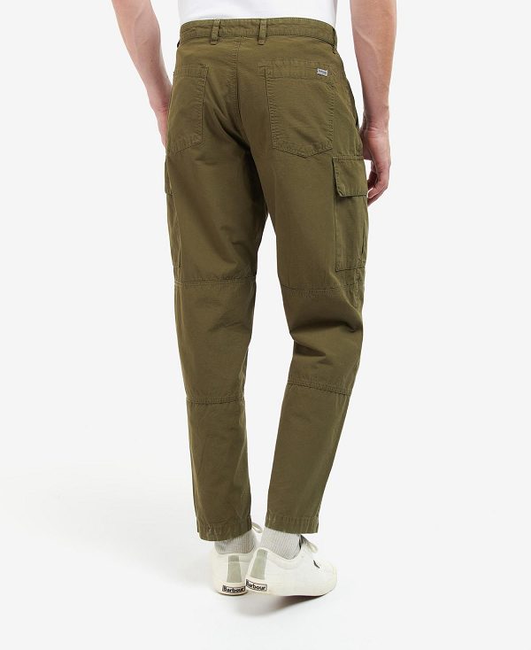 Barbour Essential Ripstop Cargo Trousers Mørkegrøn | BABO88738