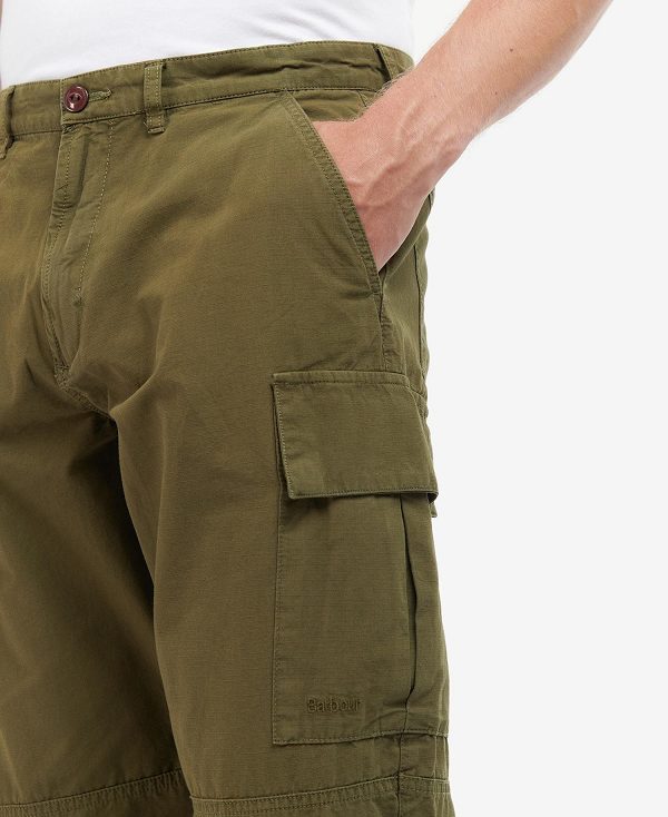 Barbour Essential Ripstop Cargo Trousers Mørkegrøn | BABO88738