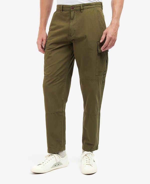 Barbour Essential Ripstop Cargo Trousers Mørkegrøn | BABO88738