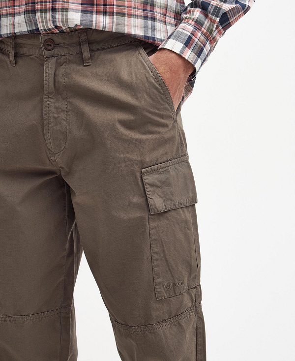 Barbour Essential Ripstop Cargo Trousers Khaki | BABO88766