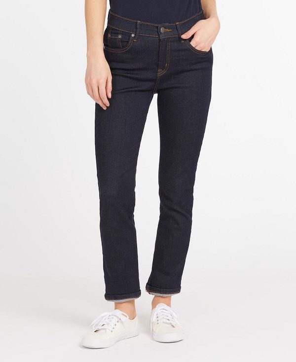 Barbour Essential Slim Jeans Blå | BABO89816