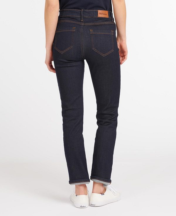 Barbour Essential Slim Jeans Blå | BABO89816