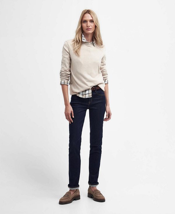 Barbour Essential Slim Jeans Blå | BABO89816