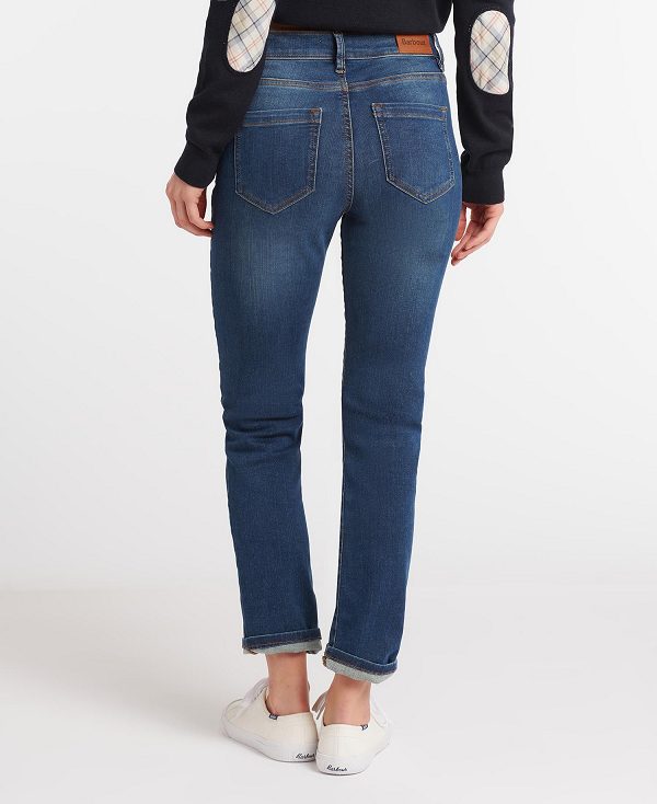 Barbour Essential Slim Jeans Blå | BABO89825