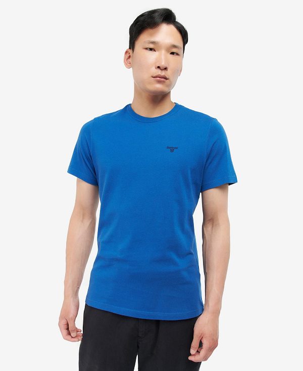 Barbour Essential Sports T-shirt Blå | BABO88270