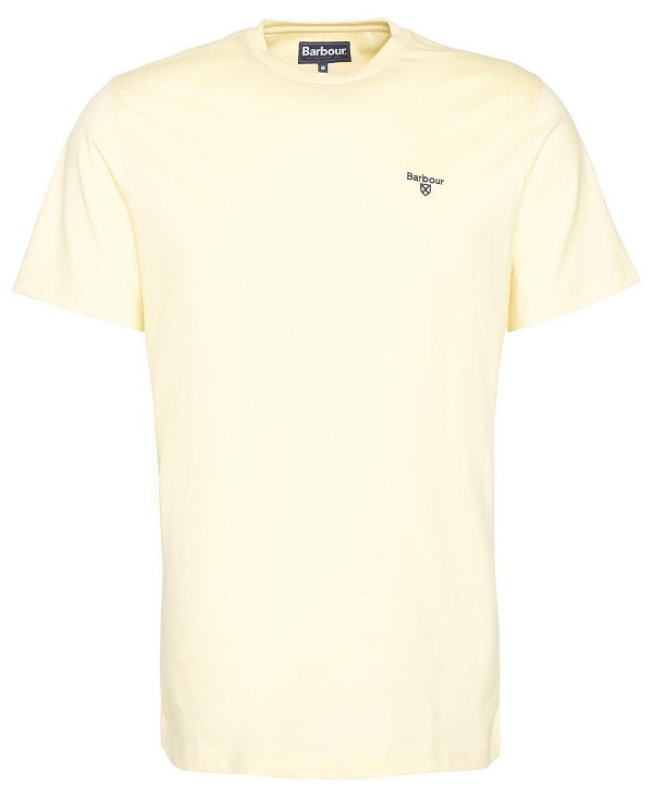 Barbour Essential Sports T-shirt Citron | BABO88317