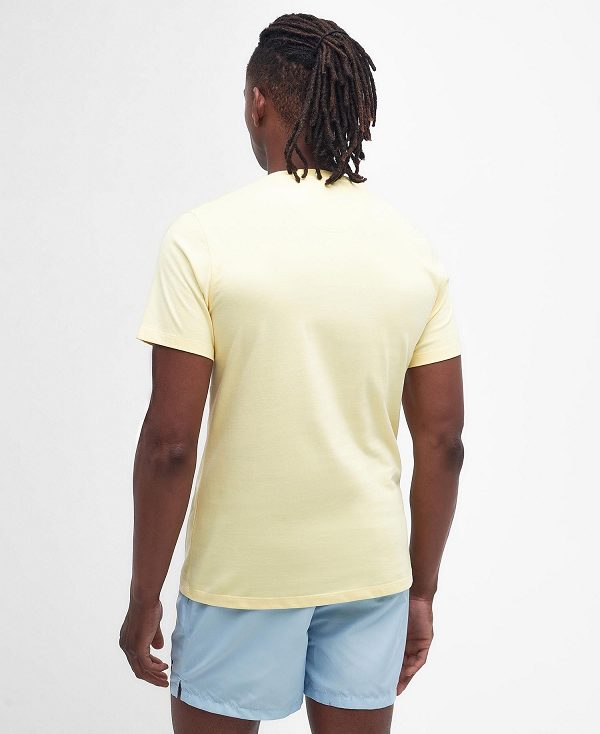 Barbour Essential Sports T-shirt Citron | BABO88317