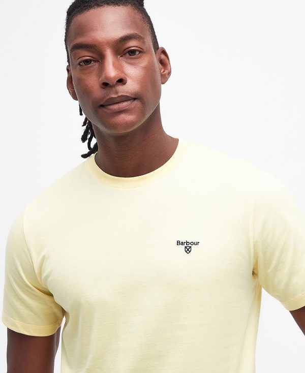 Barbour Essential Sports T-shirt Citron | BABO88317