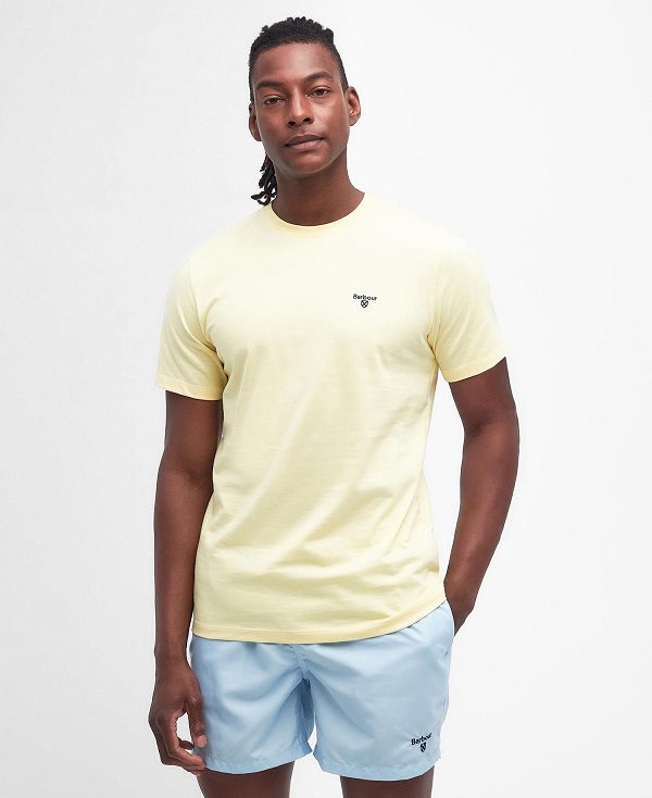 Barbour Essential Sports T-shirt Citron | BABO88317