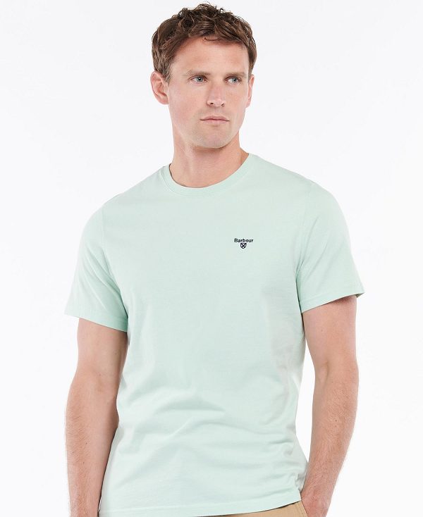 Barbour Essential Sports T-shirt Grøn | BABO88267