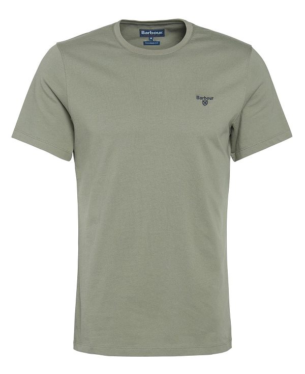 Barbour Essential Sports T-shirt Grøn | BABO88325