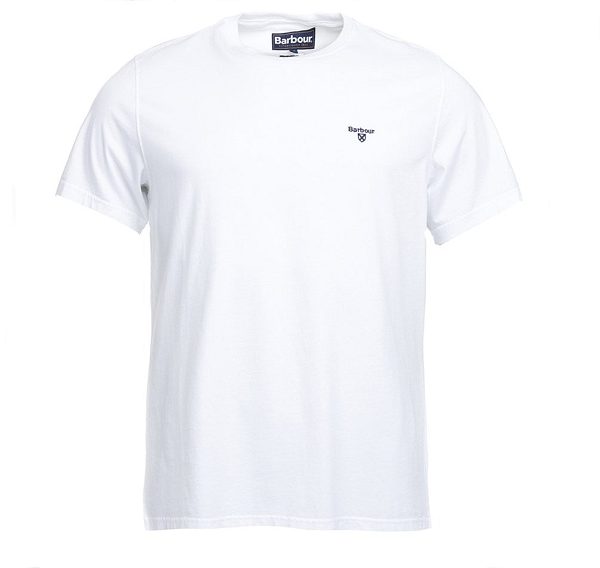 Barbour Essential Sports T-shirt Hvide | BABO88284