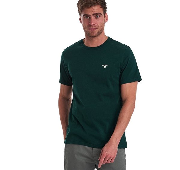 Barbour Essential Sports T-shirt Mørkerød | BABO88382