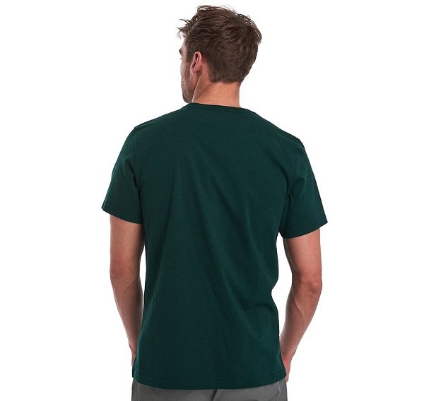 Barbour Essential Sports T-shirt Mørkerød | BABO88382