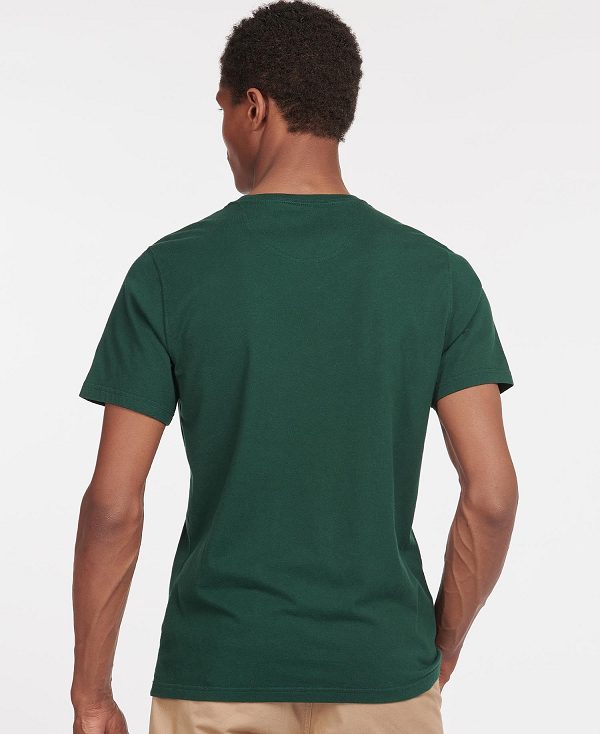 Barbour Essential Sports T-shirt Mørkerød | BABO88382