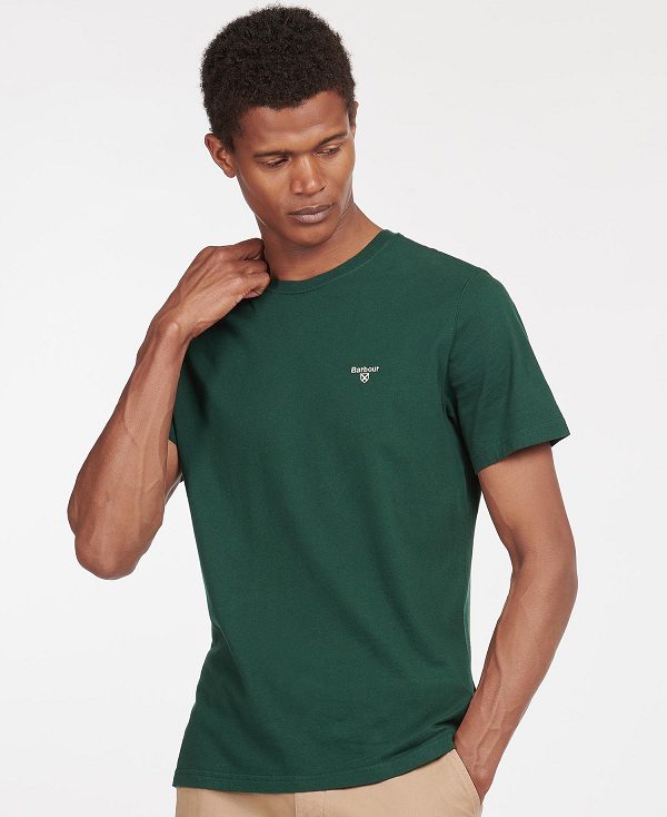 Barbour Essential Sports T-shirt Mørkerød | BABO88382