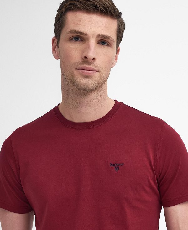 Barbour Essential Sports T-shirt Rød | BABO88403