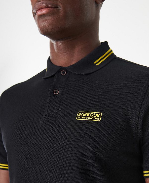 Barbour Essential Tipped Polo Shirt Sennep | BABO88056