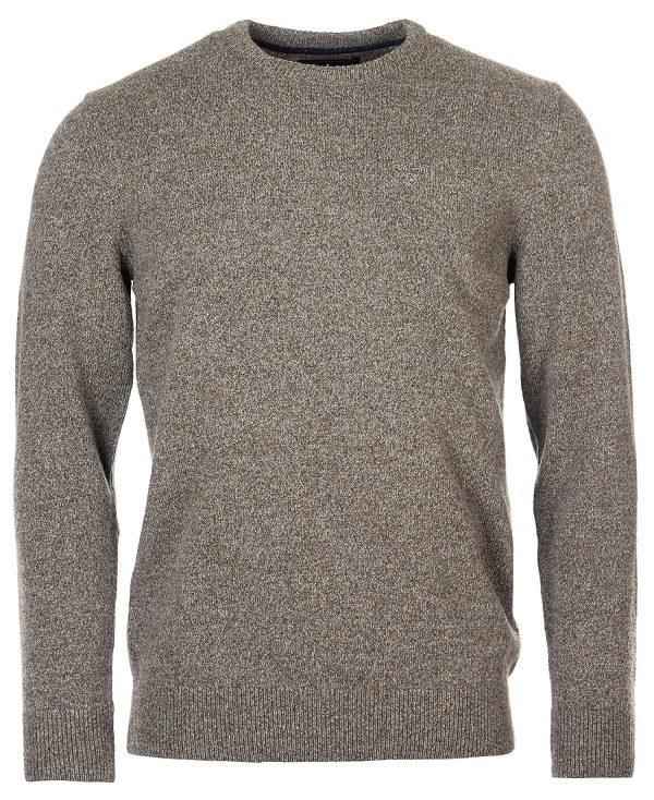 Barbour Essential Tisbury Crew-neck Sweatshirt Dyb Grå | BABO88508