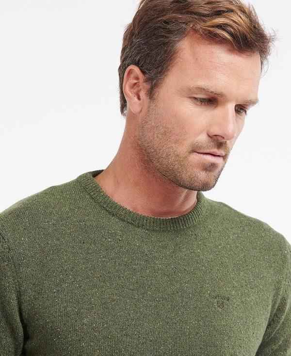 Barbour Essential Tisbury Crew-neck Sweatshirt Olivengrøn | BABO88548