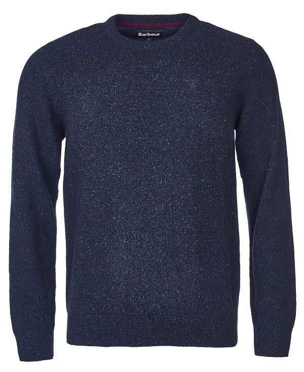 Barbour Essential Tisbury Crew-neck Sweatshirt Mørkeblå | BABO88567